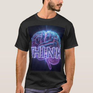 Camiseta Regalo de cerebro neon THINK - Taza de programador