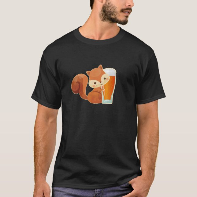 Camiseta Regalo de cerveza con ardilla (Anverso)