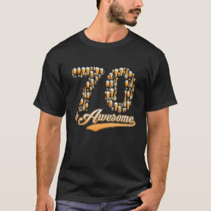 Camiseta Regalo De Cerveza De 70 Cumpleaños Unas Hermosas C