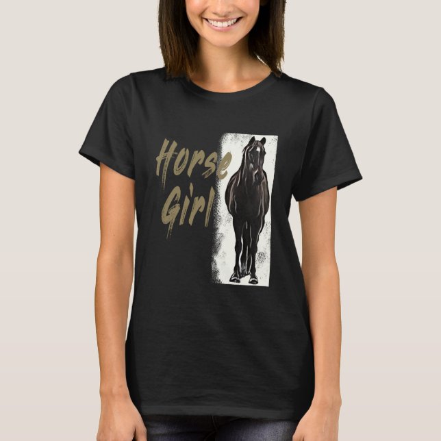 Camiseta Regalo De Chica De Caballos Para Amantes De Vacaci (Anverso)