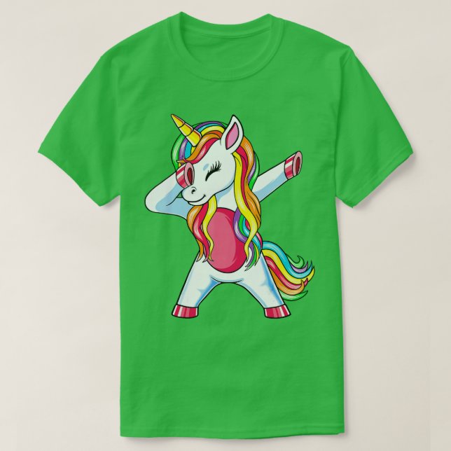 Camiseta Regalo de Chica de cumpleaños Dabbing (Diseño del anverso)