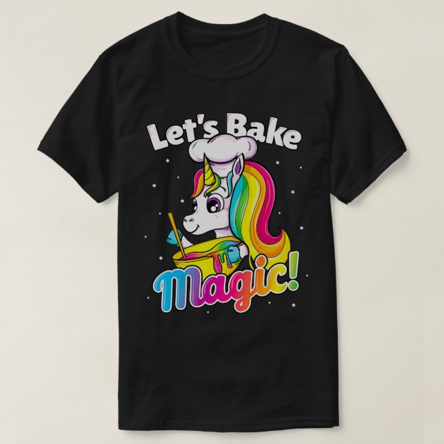 Camiseta Regalo de Chica de pastelitos de pastel de arcoiri (Diseño del anverso)