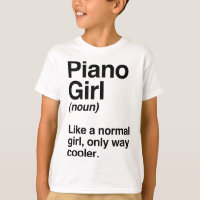 Regalo de Chica de piano, música divertida de defi