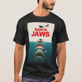 Camiseta regalo de chica Santa Jaws