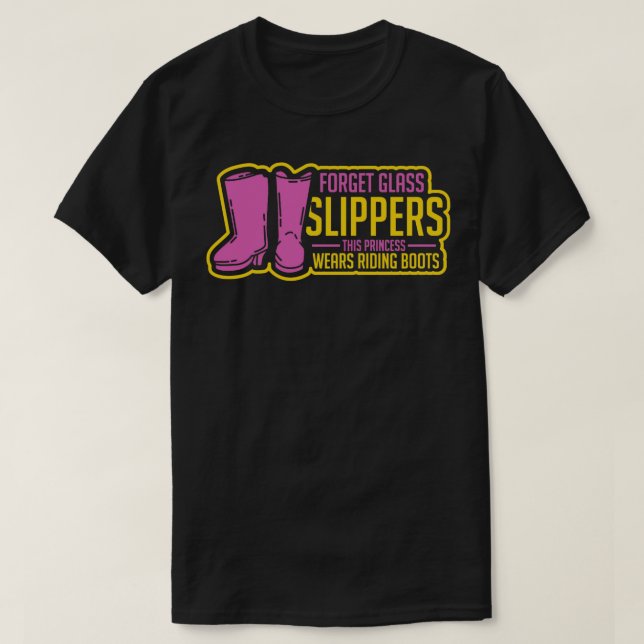 Camiseta Regalo de Chicas de caballos de equitación (Diseño del anverso)
