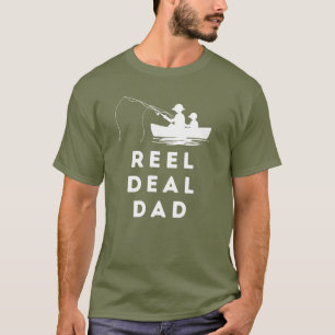 Camiseta Regalo de Chiste del Día del Padre pescador Reel D
