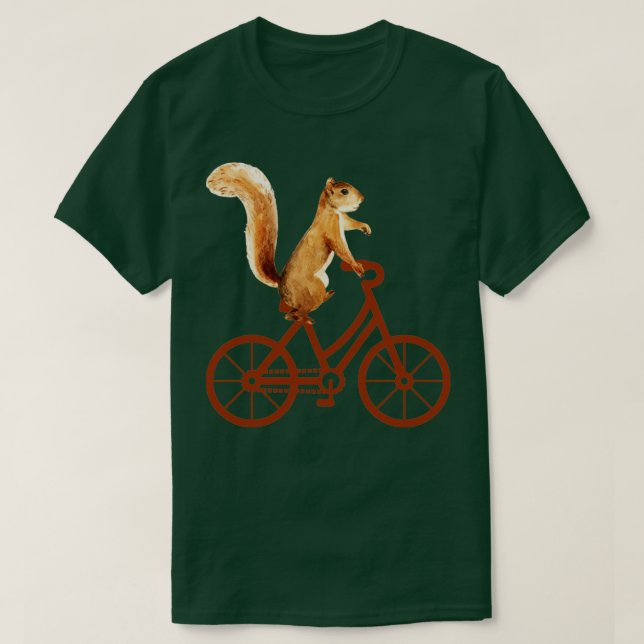 Camiseta Regalo de ciclismo de ardilla (Diseño del anverso)