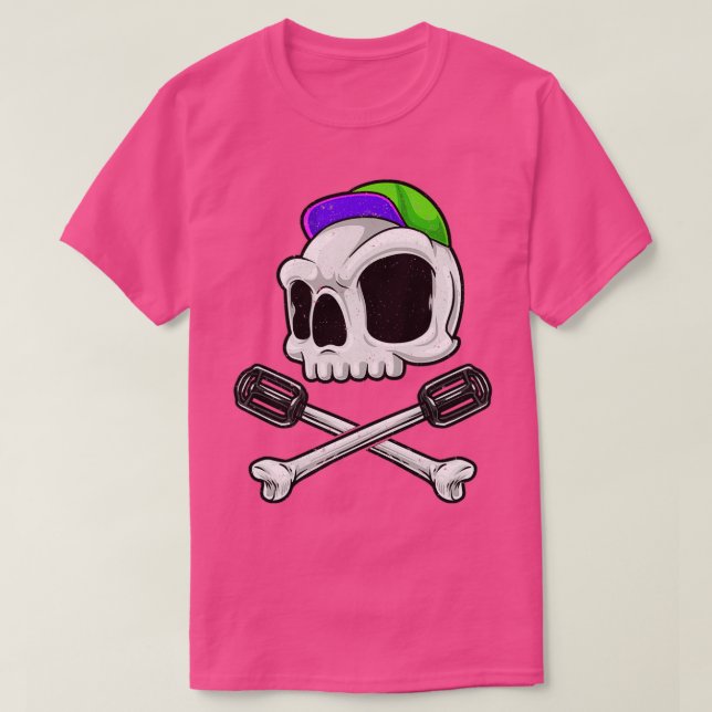 Camiseta Regalo de ciclismo de cráneo MTB (Diseño del anverso)