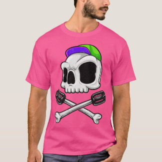 Camiseta Regalo de ciclismo de cráneo MTB