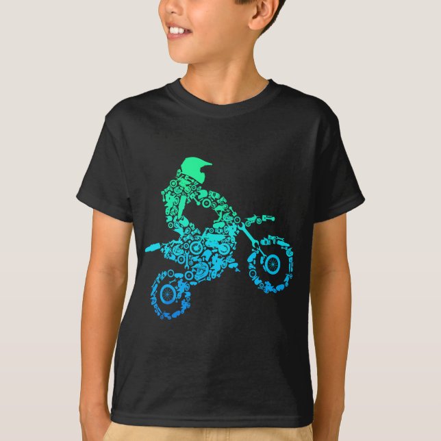 Camiseta Regalo de ciclismo de suciedad Motocross Enduro Di (Anverso)