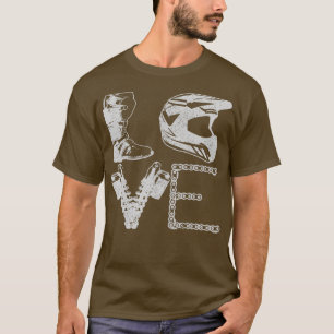 Camiseta Regalo de ciclismo Dirt Bike LOVE Motocross MX End