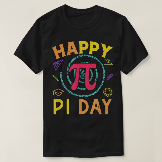 Camiseta Regalo de ciencia matemática de Pi 3 (Diseño del anverso)