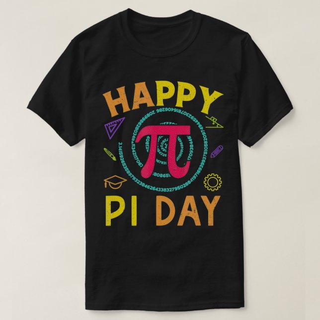 Camiseta Regalo de ciencia matemática de Pi 3 (Diseño del anverso)