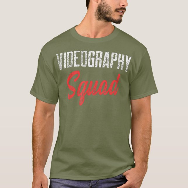 Camiseta Regalo de cineasta de vídeo de Squad (Anverso)