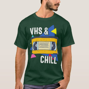 Camiseta Regalo de cinta VHS y Chill Funny Retro VHS