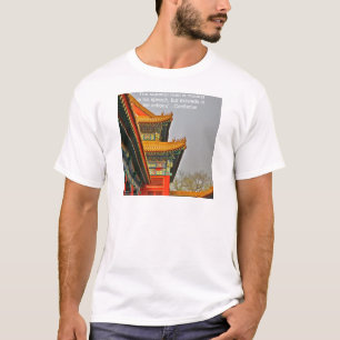 Camiseta Regalo de cita de Confucio de la arquitectura chin