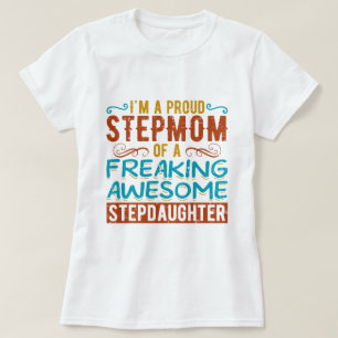 Camiseta Regalo de cita de hijastra orgullosa madrastra