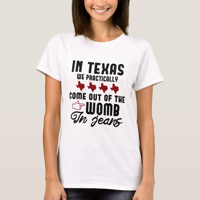 Camiseta regalo de cita de texas divertidos (Anverso)