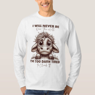 Camiseta Regalo de cita de vaca Nunca Estaré Sobre La Colin