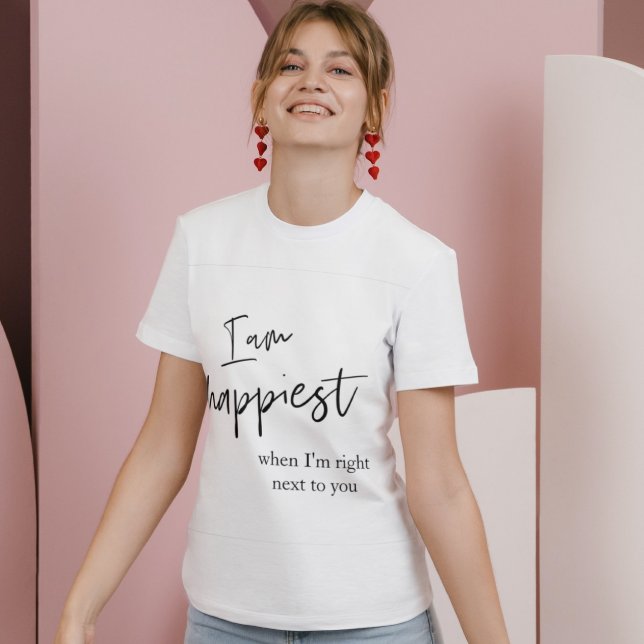 Camiseta Regalo de citas negras románticas de moda (Subido por el creador)