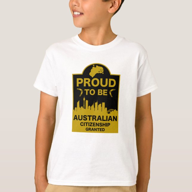 Camiseta Regalo de ciudadanía australiana (Anverso)