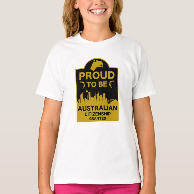 Camiseta Regalo de ciudadanía australiana (Anverso)