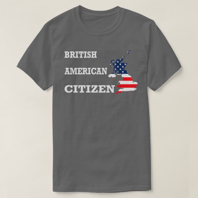 Camiseta Regalo de ciudadanía Bandera británica Cci de natu (Diseño del anverso)