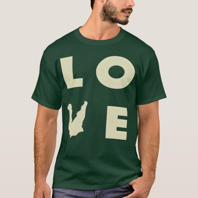 Camiseta Regalo de Cocodrilo de amor (Anverso)