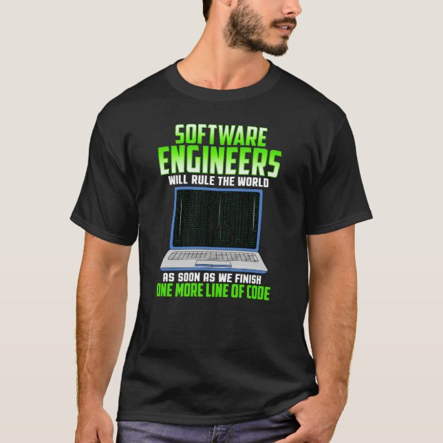 Camiseta Regalo de codificación divertida para ingeniero de (Anverso)