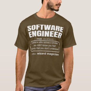 Camiseta Regalo de codificador de definición de ingeniero d