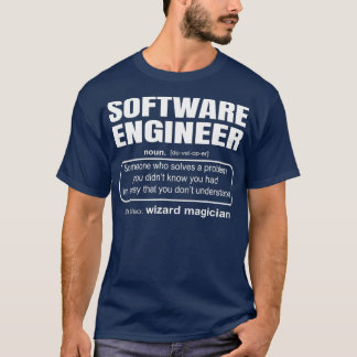 Camiseta Regalo de codificador de definición de ingeniero d