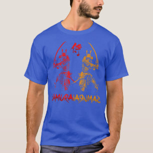 Camiseta Regalo de color retro de guerrero de Samurai japon