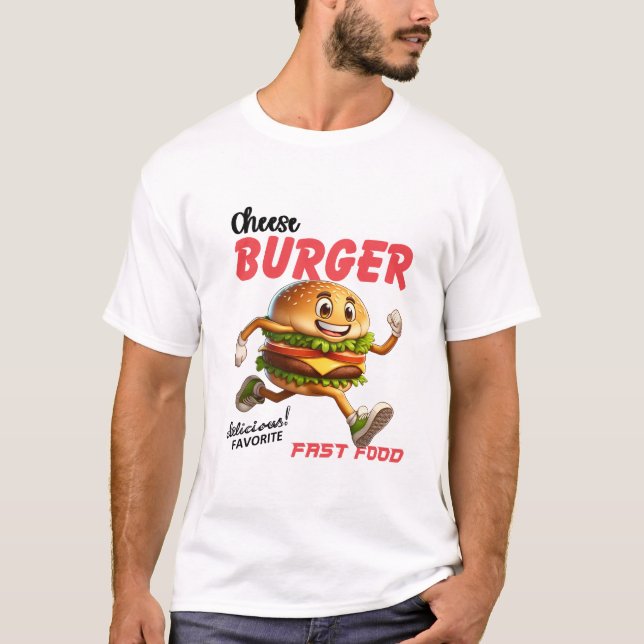 Camiseta Regalo de comida | Burger Shirt divertida | Hambur (Anverso)