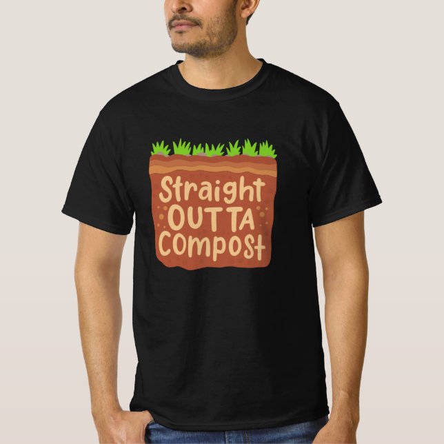 Camiseta Regalo de compost para jardín (Anverso)