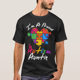 Camiseta Regalo de conciencia de tía del autismo divertido