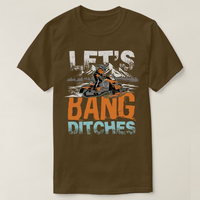 Camiseta Regalo de conducción de montaña de Bang Ditches (Diseño del anverso)