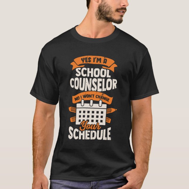 Camiseta Regalo de consejero de escuela de orientación (Anverso)