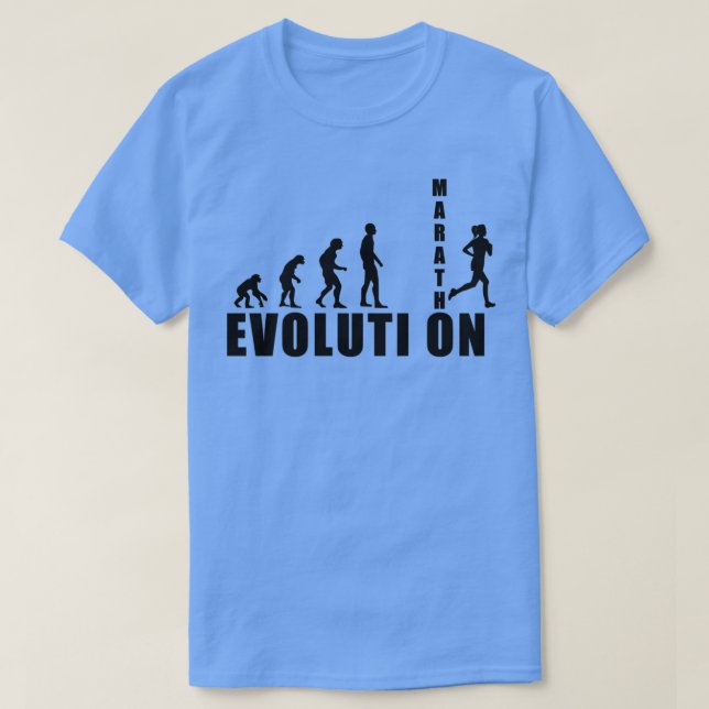 Camiseta regalo de corredor de maratón de EVOLUCIÓN (Diseño del anverso)
