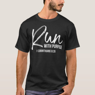 Camiseta Regalo de corredora cristiano que corre con