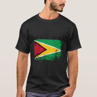 Camiseta Regalo de cosecha de la bandera nacional guyanesa