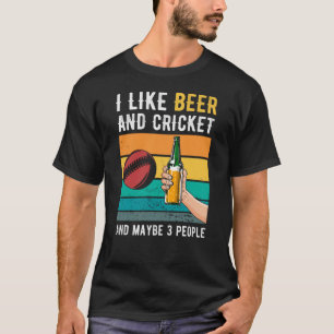 Camiseta Regalo De Cricket Y Cerveza Retro