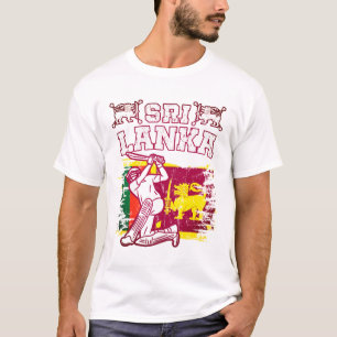 Camiseta Regalo de críquet de Sri Lanka, estropajo de pince