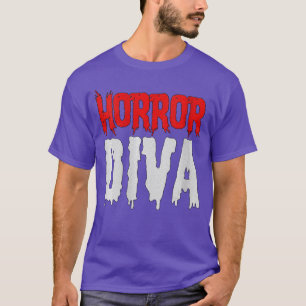 Camiseta Regalo de cuello en V para fanáticas del terror fe