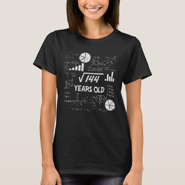 Camiseta Regalo de cumpleaños 12 años de Bday Geeky Math (Anverso)
