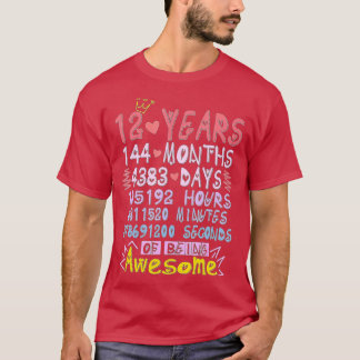 Camiseta Regalo de cumpleaños 12 años de edad: chicos incre