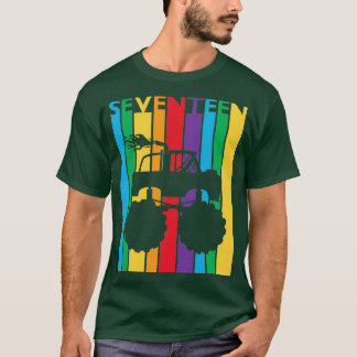 Camiseta Regalo de cumpleaños 17 Camión de Monstruo Siete 1