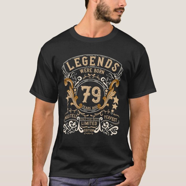 Camiseta Regalo de cumpleaños 1943 de 79 hombres mujeres T  (Anverso)