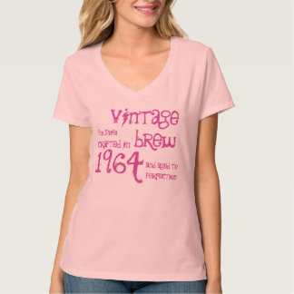 Camiseta Regalo de cumpleaños 1964 Vintage Brew PINK V01
