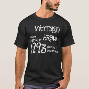 Camiseta Regalo de cumpleaños 21 1993 Vintage Brew Black W