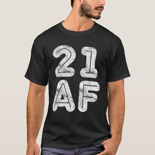Camiseta Regalo De Cumpleaños 21 AF (Anverso)